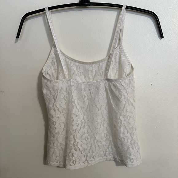 Two Stretch Lace Camisoles, One White and One Cream, Size M - Picture 3 of 5